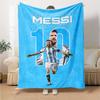 1pc Football Star (2) Blanket, Gift, for Men and Women, Soft Blanket, Good for Sofa Bed Couch Travel, Lightweight Flannel Blanket