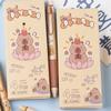 4Pieces Cartoon Gel Inks Pen 0.5MM Retractable Gel Pen Quick Drying Refillable Journaling Pen for Writing Note Taking