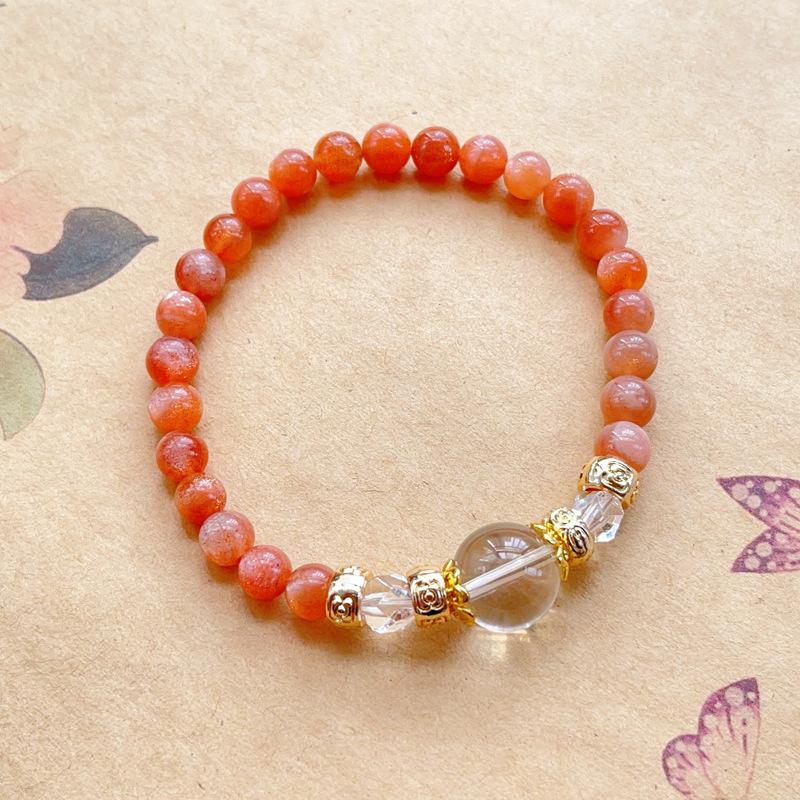Crystal bracelet sunstone series natural crystal bracelet original design