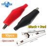 Insulation Metal Alligator Clip Red and Black 35*45mm 5A Crocodile Clip DIY Electronic Test Clips Kit