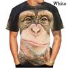 Мужская футболка с 3D-принтом, забавным рисунком гориллы-обезьяны, футболка с животным, женская летняя модная футболка с коротким рукавом, уличная футболка