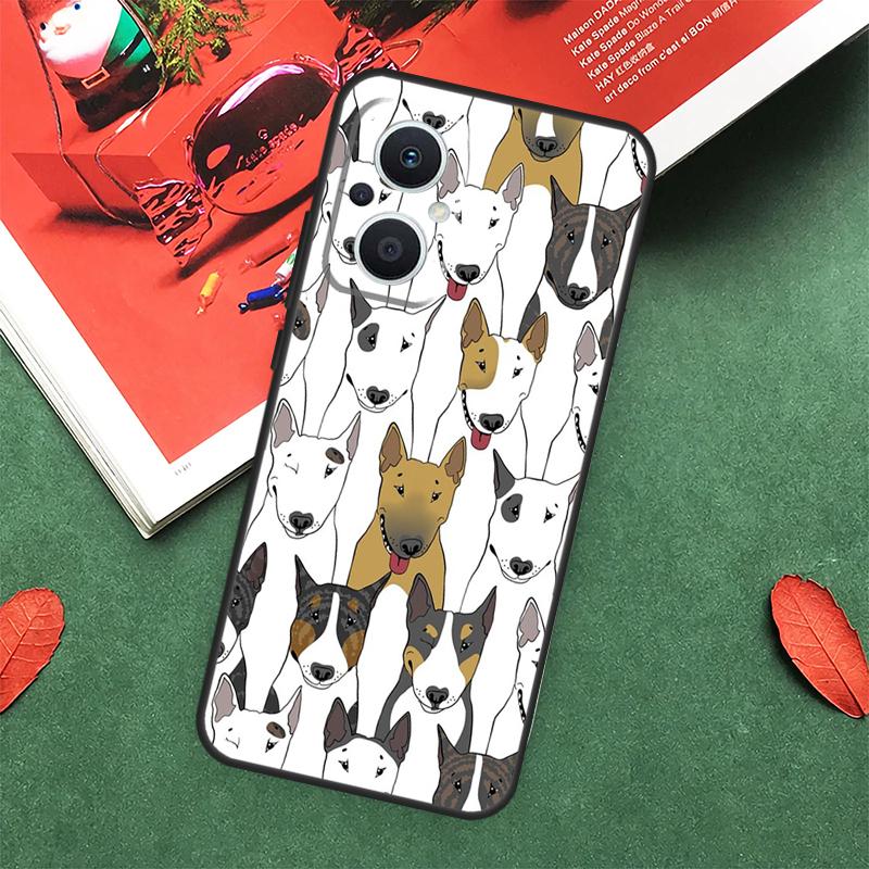 Чехол Английский Бультерьер для OPPO Reno 5Z 4Z 2Z 8T 4 5 6 8 7 Lite 10 Pro OPPO Find X6 Pro X2 X3 X5 Lite
