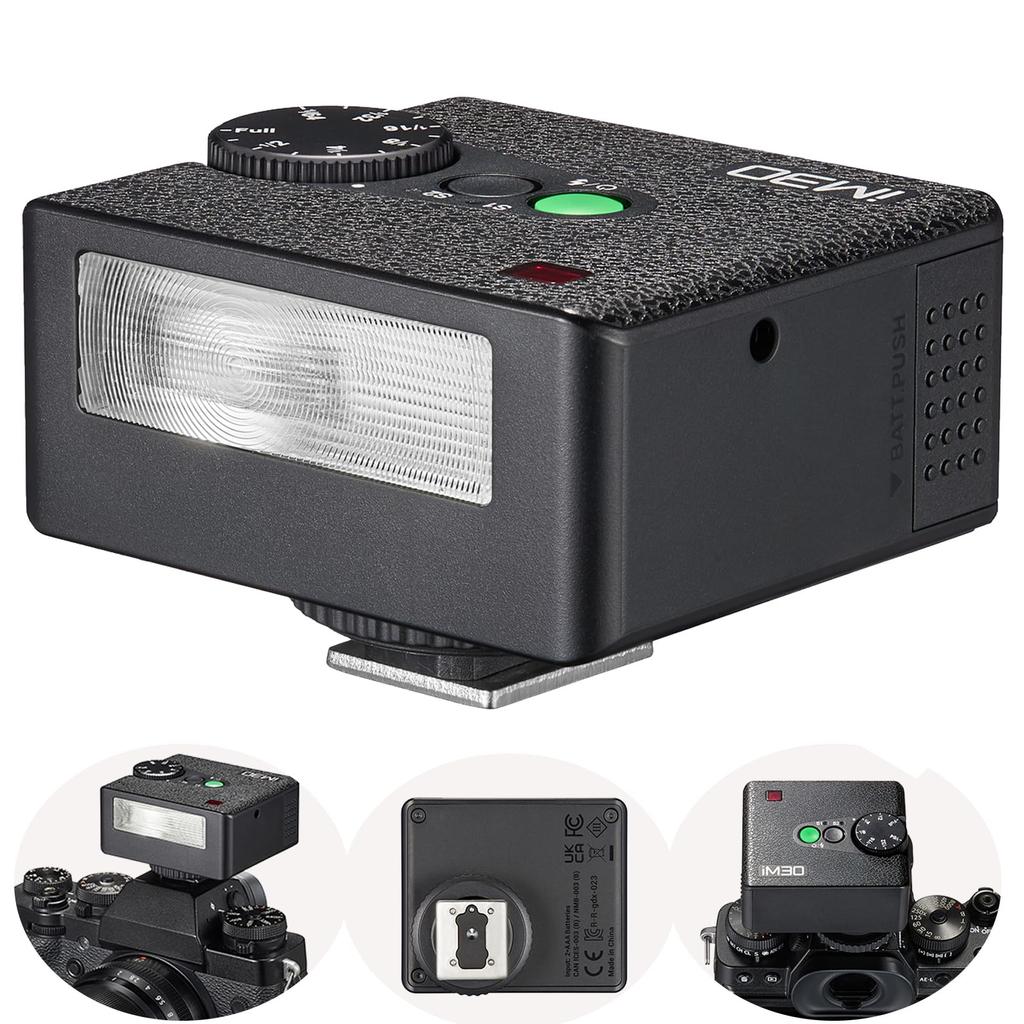 Авторизованная вспышка GODOX iM30 Mini Camera Flash Mini iFlash GN15 CCT 6500K Время цикла составляет 7 с, подходит для вспышки Fuji Olympus Speedlite [GODOX