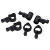 2 комплекта комплекта поворотных кулаков радиоуправляемой модели автомобиля WLtoys 144001 144010 114, черный пластик