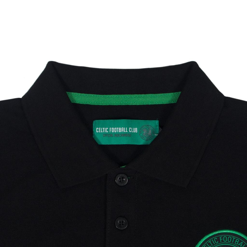 Celtic FC Boys Contrast Sleeves Polo Shirt