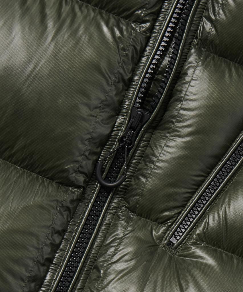 Musinsa Standard [City Leisure] Sheer Ripstop Hooded Down Padded Vest [Khaki]