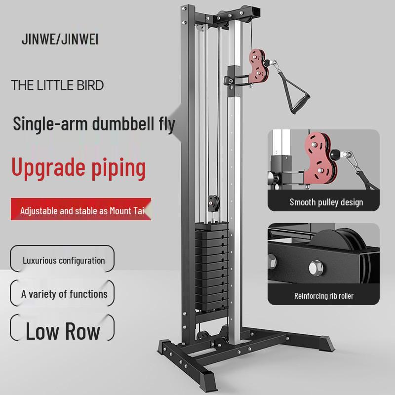Dual-Wheel Lat Pulldown Machine: Unilateral Fly & Multifunctional Gantry for Home & Commercial Gym Training