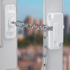 ABS Window Security Lock Sturdy Window Restrictor Window Frame Chain Lock  Keep Children Safe