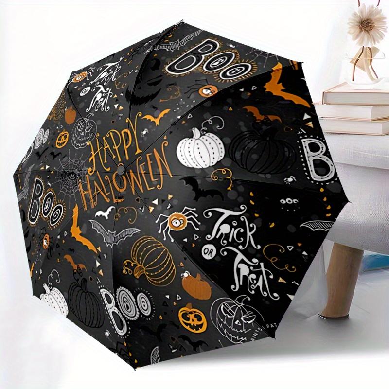 1pc Happy Halloween Automatic Opening and Closing Folding - A Good Choice for Gifts, Fashionable and Convenient Umbrella With Cute Cartoon Charac