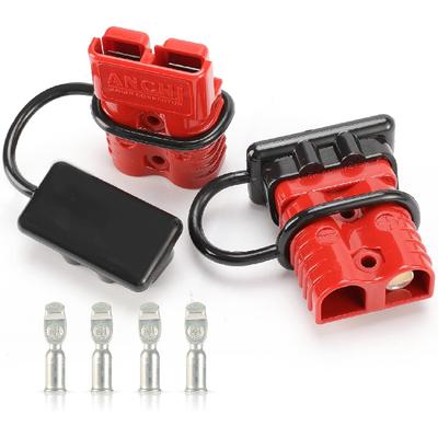 BUNKER INDUST 175A 1/0AWG Комплект разъемов жгута проводов для быстрого подключения аккумулятора Кабельный наконечник для быстрого подключения/отключения аккумулятора Для лебедки Автомобиля Прицепа Водителя