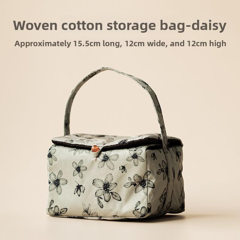 Guofeng Fabric Storage Bag Going Out Travel Tea Set Portable Bag Tea Ceremony Accessories Premium Handbag