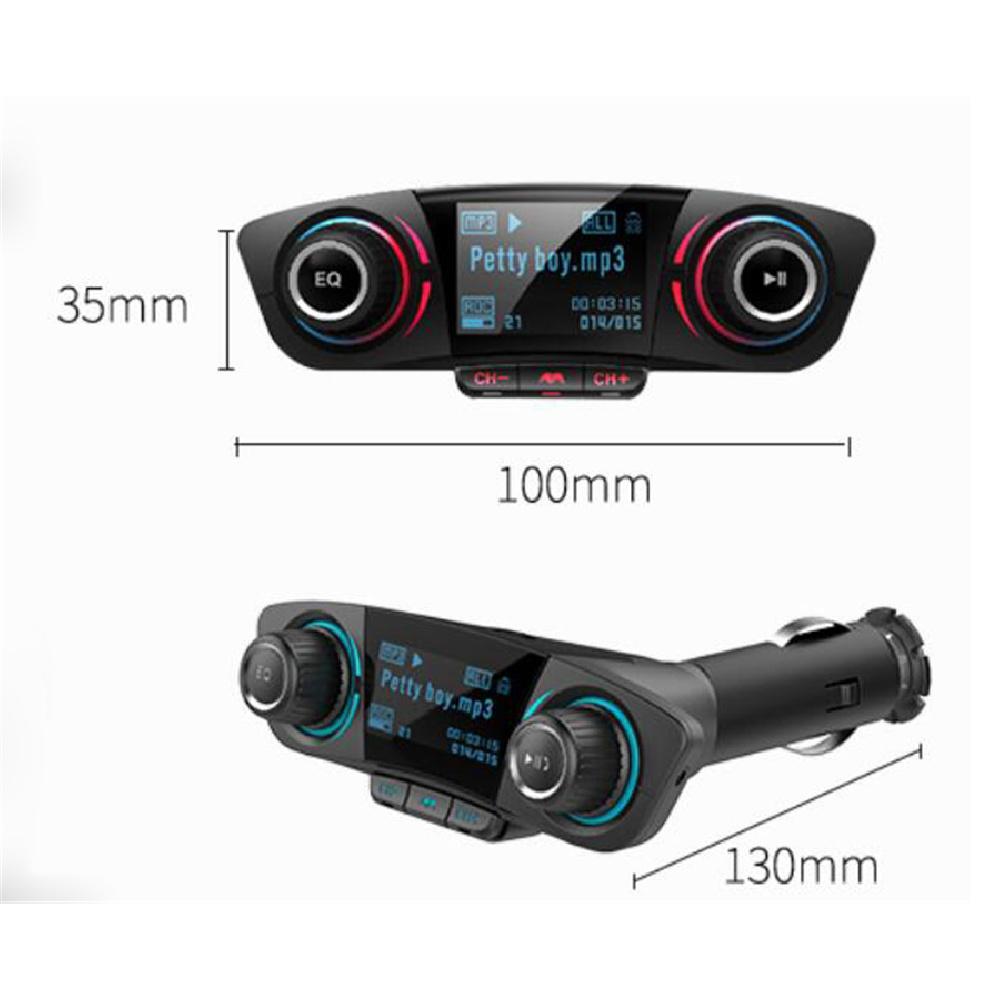 12В Bluetooth Handsfree Автомобильный Комплект FM-передатчик Радио MP3-плеер USB-зарядка AUX
