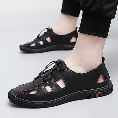 Модные летние мужские сандалии, удобные и дышащие, для отдыха на природе, для прогулок, для офиса, большие размеры 38-46