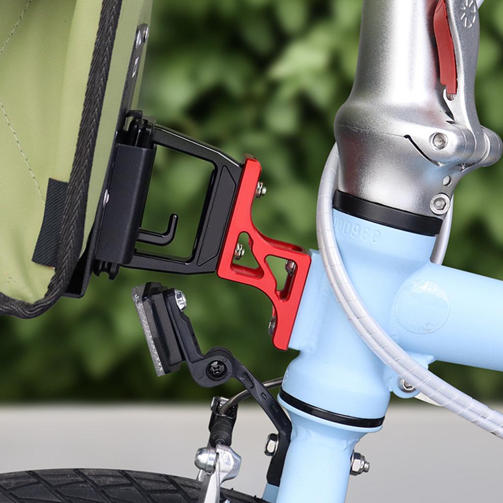Велосипедные передние багажники для сумок Удлинители для блоков Алюминиевые сплавы Велосипедный фонарь Pig Nose Поднятое крепление Адаптер для держателя велосипедной сумки
