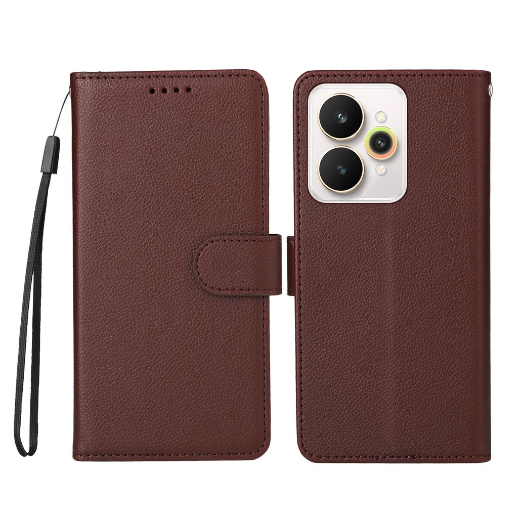 For Realme 15 Pro 5G/Realme 15 5G Case RFID Blocking 3 Card Slots PU Leather Phone Cover with Wrist Strap