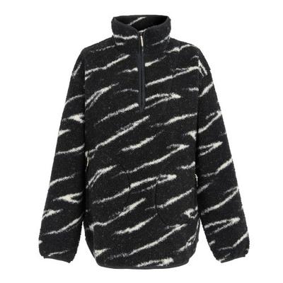 Женская/Дамская флисовая куртка Frankie Abstract Borg на молнии до половины