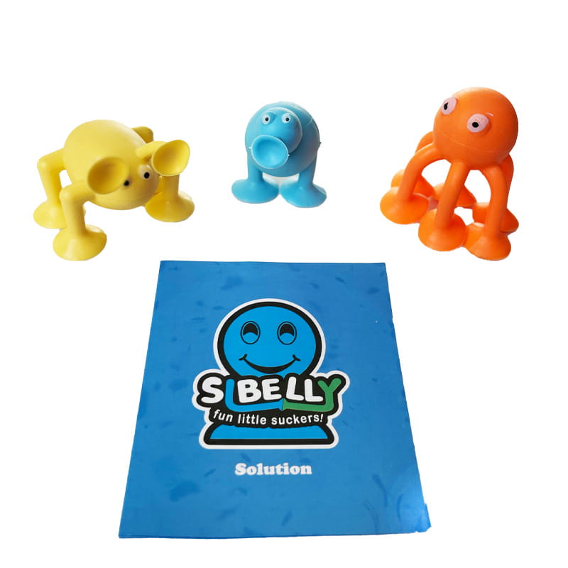 Happy Creatures 59 Pieces - Silicone Construction Blocks with Suction Cups