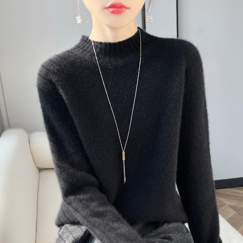 Женский кашемировый свитер Qinghe кашемир 30% кашемир 70% шерсть осенне-зимний пуловер теплый и модный