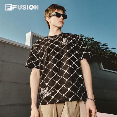 Fila Fusion Унисекс летняя вязаная футболка с коротким рукавом