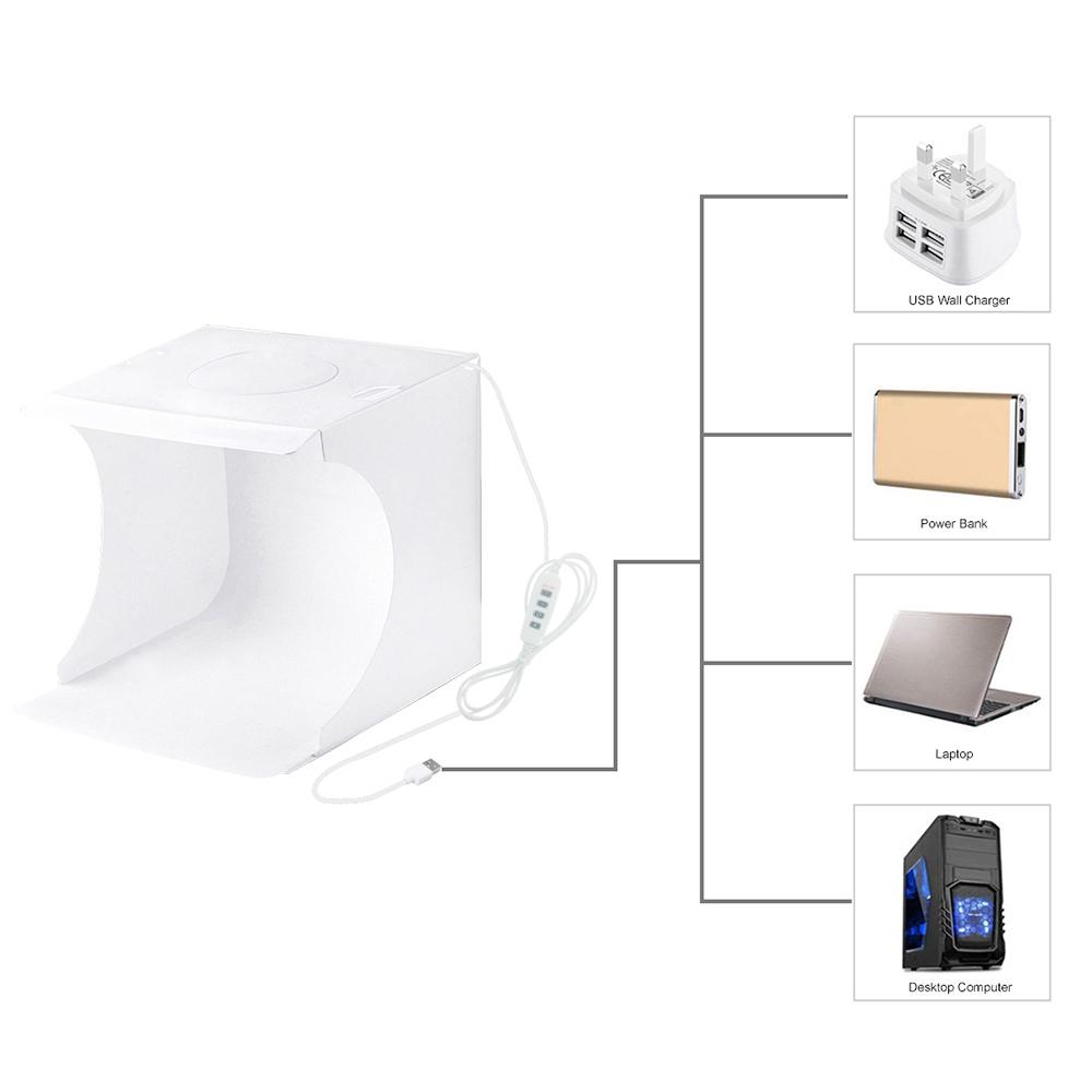 PULUZ Mini складной лайтбокс для фотостудии светодиодная панель софтбокс для фото фона комплект