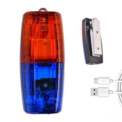 USB-зарядка Красный Синий Светодиодный Предупреждающий Стробоскоп Плечевые Фонари Работник Санитарной Службы Сигнальный Стробоскоп Тревога