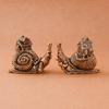 Snail Brass Hip Hop Exaggerate House Tea Pet Ceremony Ornament Copper Simulation Animal Figurine Miniature for Collectors