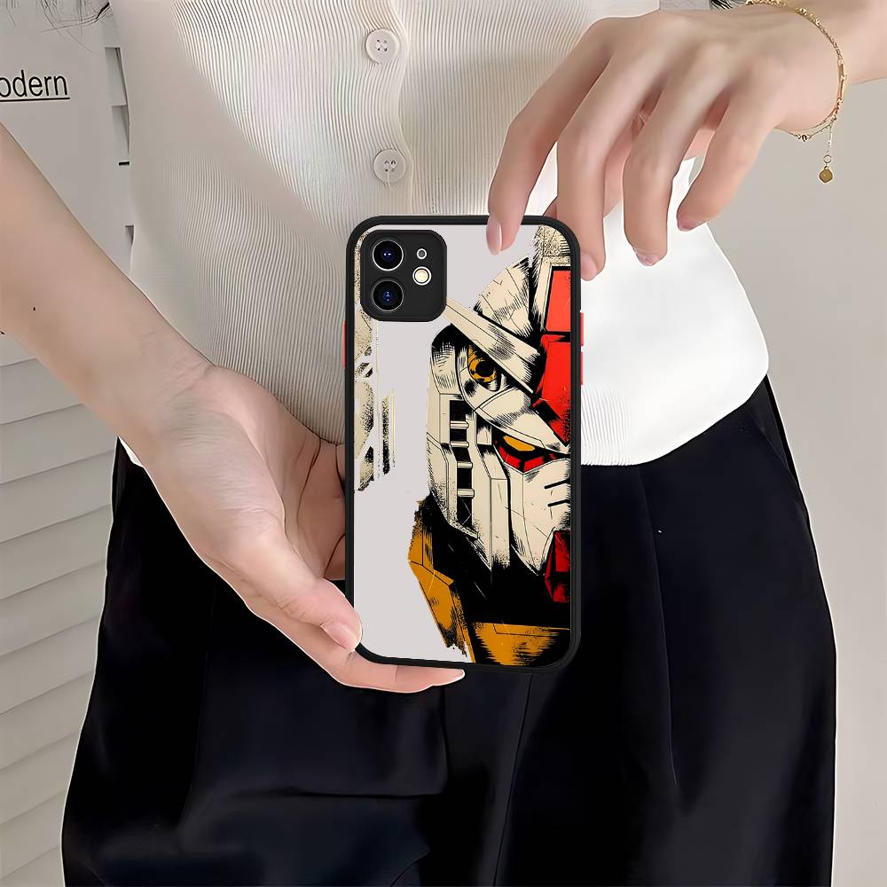 Cartoon G-Gundams Phone Case For IPhone 11 12 13 14 15 16 Pro Plus X XS MAX Matte Bumper Shockproof Cover