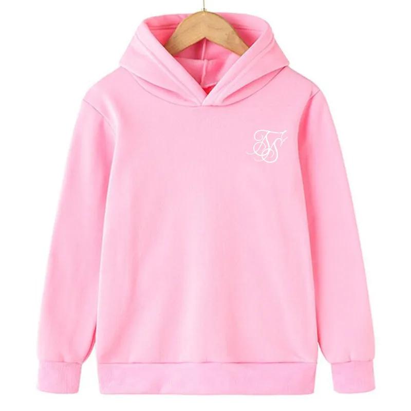 Children's hooded sweatshirts, fleece pullovers for spring and autumn, fashionable hooded tops for boys and girls, sportswear