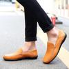 Casual Leather Shoes Men's Soft Bottom Non-slip Loafer Lazy Shoes Driving Shoes Middle-aged and Elderly Dad Shoes