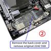 Расширение для обновления NVMe SSD Chenyang, совместимое с Legion Go и игровыми, адаптер M-Key M.2 2242~2280 мм, Мальчик.