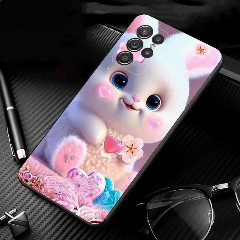 Чехол для телефона Samsung Galaxy S26 S25 S24 S23 S22 S21 Ultra S24 S23 S22 S21 S25 Plus S24 FE Кролик Животное
