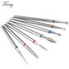 7pcs/Lot Diamond Milling Cutter for Manicure Burrs Pedicure Nail Drill Bits Accessories Nozzles for Manicure Cutters Nail Files