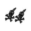 1 Pair of 316L Stainless Steel Retro Gothic Skull Men's Earrings, Halloween Gift Hip Hop Jewelry for Men and Women Fashion
