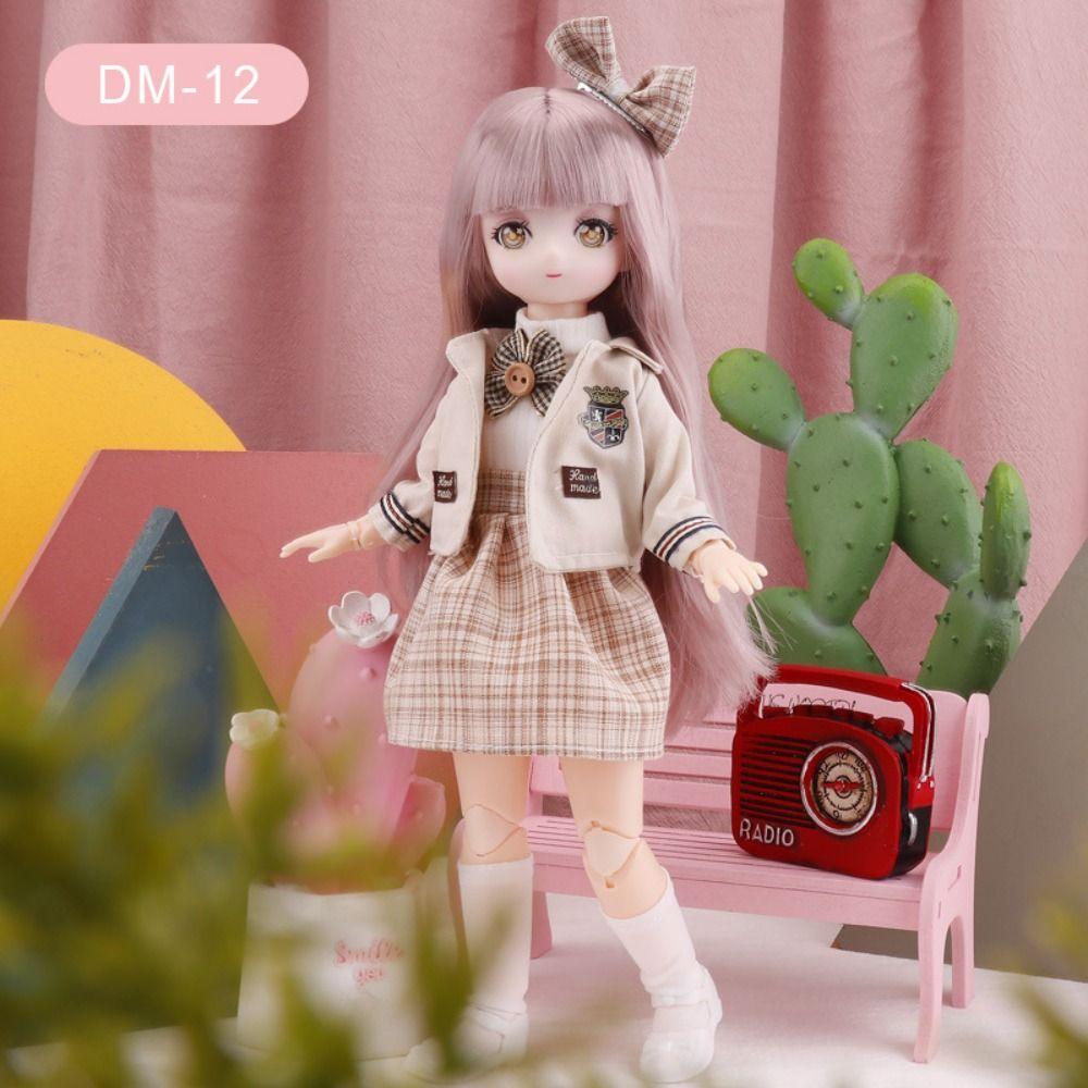 Наряди 30 см Аниме Bjd Куклу с Одеждой 30 см Шарнирные Игрушки 1/6 Куклы Bjd Детская Игрушка