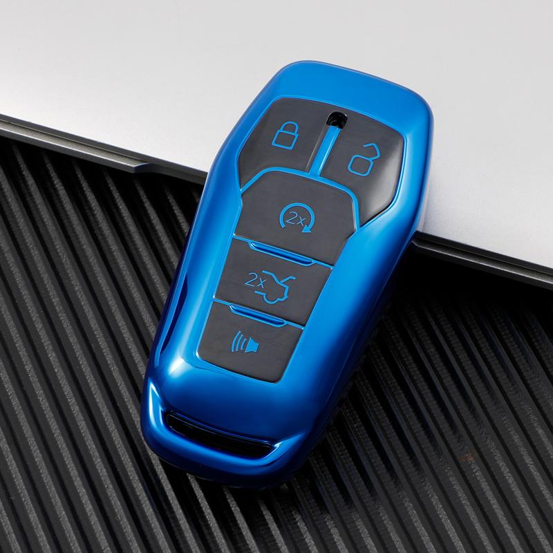 Новый дизайн ТПУ чехол для ключей от машины для Ford Fusion Mondeo Mustang F-150 Explorer Edge 2015 2016 2017 2018 защитный брелок аксессуары