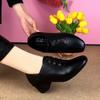 Single Shoes Women's Spring and Autumn Soft-soled Non-slip Women's Shoes Comfortable Fashion Work Leather Shoes Mother Shoes
