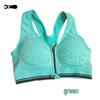 Классический спортивный бюстгальтер с застежкой-молнией спереди, амортизирующий, больших размеров, женский жилет для йоги
