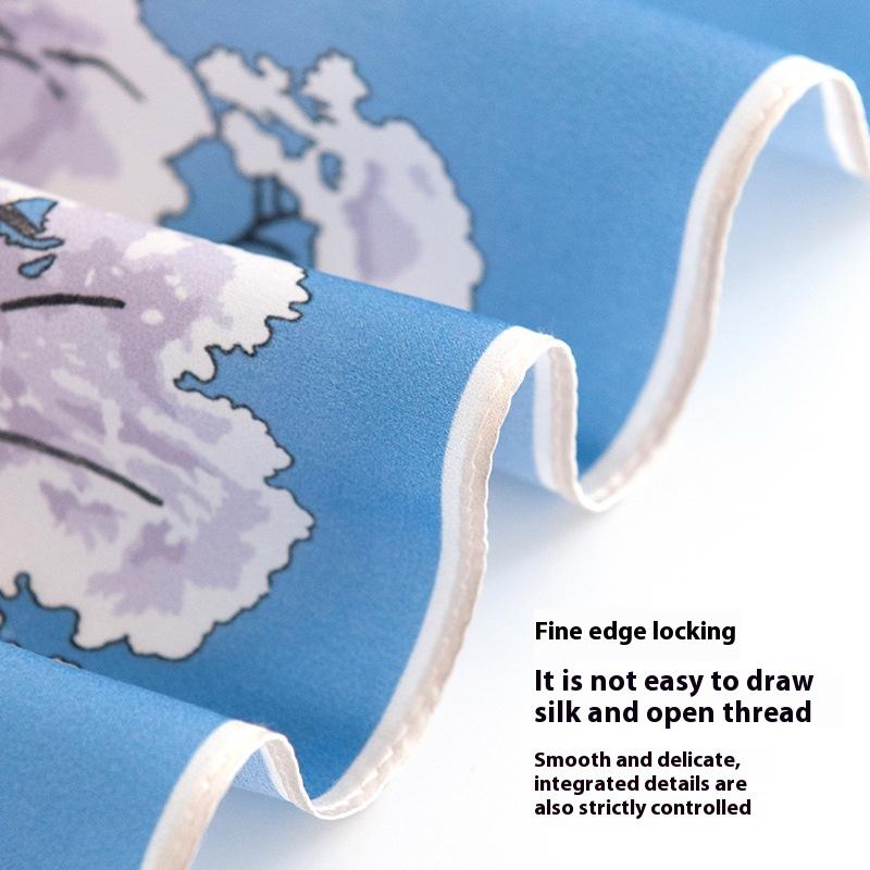 70 satin 100% silk square scarf double-sided two-color  premium versatile scarf