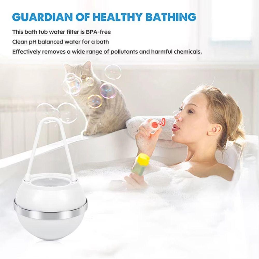High Water Flow Bath Ball Filter BPA Free Bathtub Water Filter for Softer and Healthier Skin