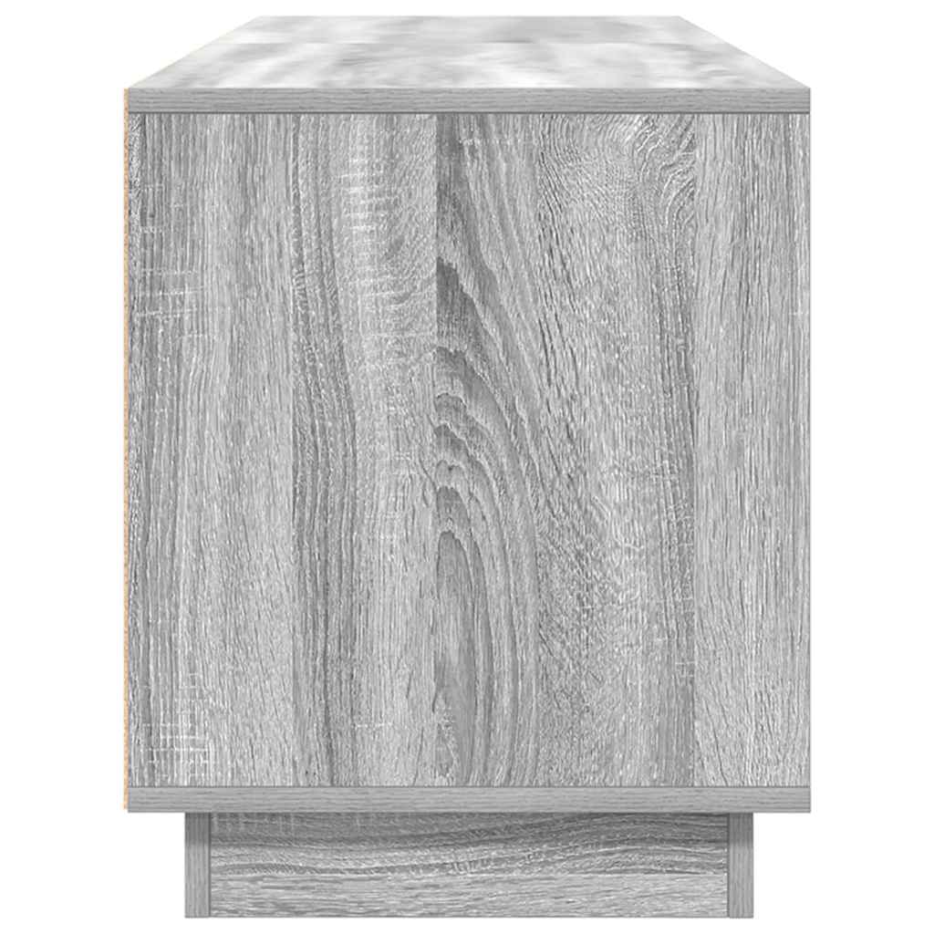 TV Stand with LED Lights Grey Sonoma 160.5x41x50 cm