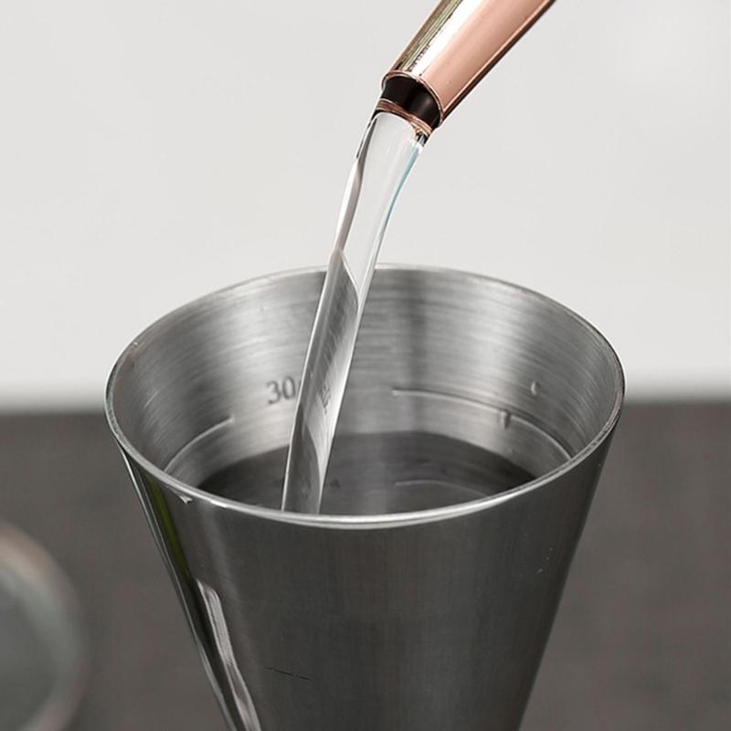 Measuring Cups Cocktail Jigger Cocktail Shaker Stainless Steel Liquid Mini Espresso Shot Glass Kitchen Bar Accessories