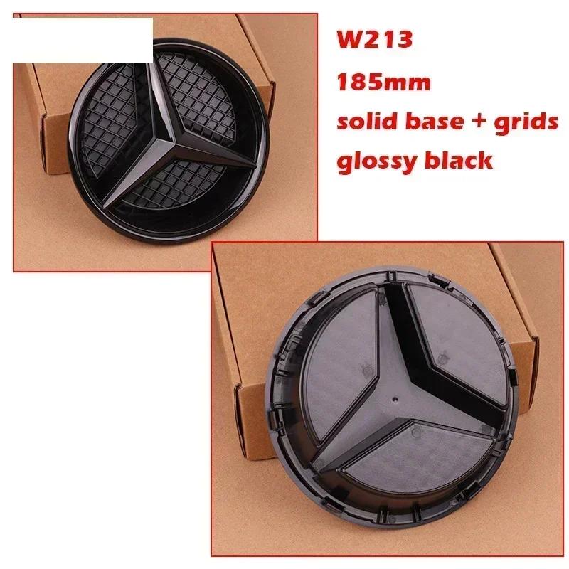 2025 New For Mercedes Benz Hollow Out Grids ABS Front Grille Car Emblem 3D Star Badge for Mercedes Benz W204 W205 W213 X253 W166