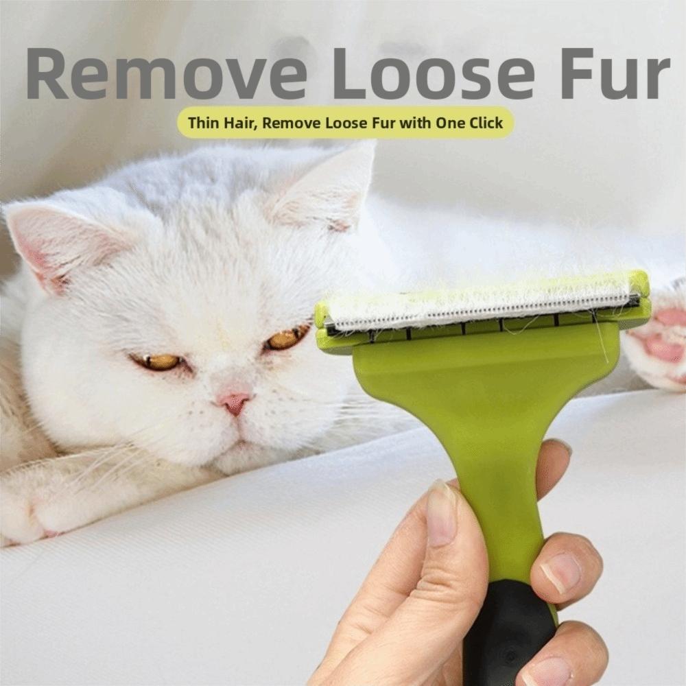 Anti-Slip Dog Hair Remover Portable Stainless Steel Pet Grooming Brush Comfort Grip Cat Cleaning Comb Pet Supplies