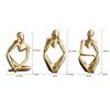 Sand Color The Thinker Abstract Statues Sculptures Yoga Figurine Nordic Living Room Home Decor Decoration Maison Desk Ornaments