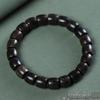 Men's Agarwood Bodhisattva Chess Bracelet: 108 Wooden Prayer Beads, Single Strand 2.0 Design with Small Holes.