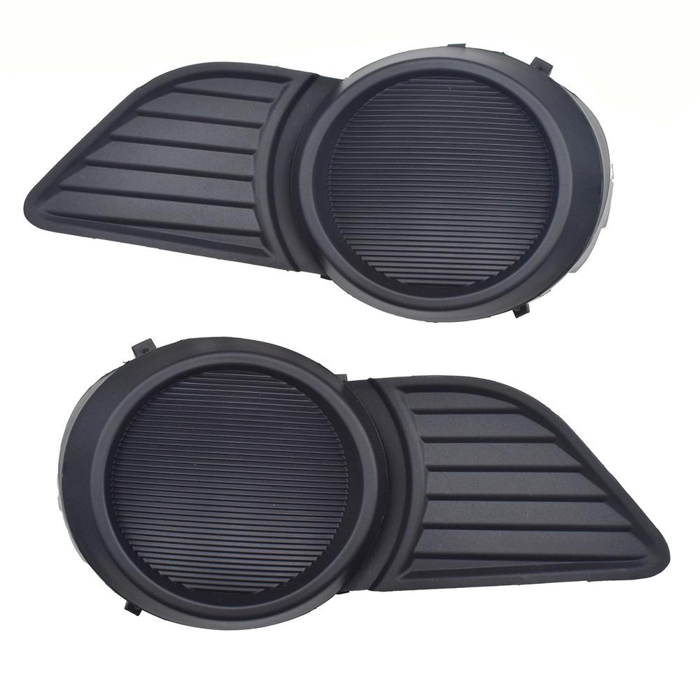 Left & Right Front Bumper Fog Light Lamp Cover Trim For Toyota Sienna 2011-2017