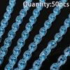 50pcs Transparent U-Shaped Chain, Acrylic Beads, DIY Jewelry Making Materials For Bracelets, Car Ornaments, Phone Straps