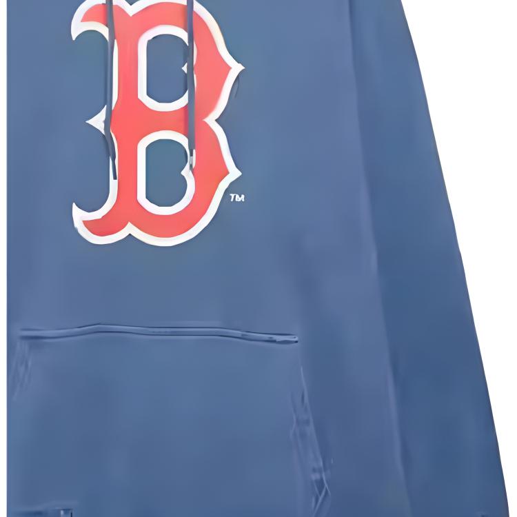 New Era FW24 MLB Бостон Ред Сокс NY Вышитый с завязками Винтажная стираная толстовка Унисекс толстовки Синий 14397938