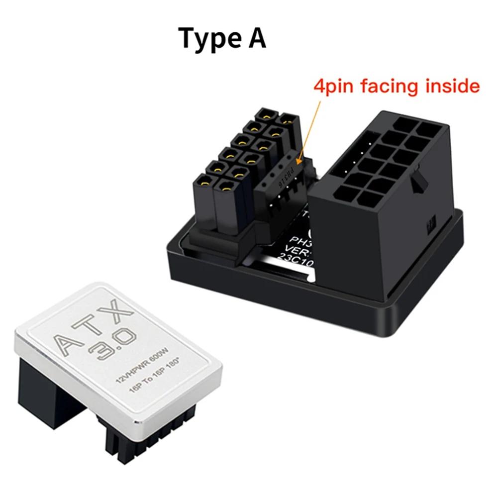Разъем питания ATX3.0 STD/RVS 12VHRWR Интерфейс питания видеокарты PCI-E 5,0 16Pin 600 Вт DIY для RTX 4090 4080 4070 Ti 3090 Ti