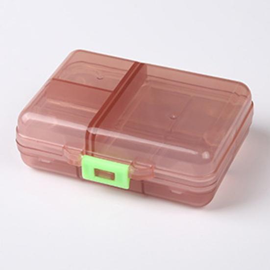 Коробка для таблеток многоразовая, устойчивая к трещинам, разделенная на влагостойкие классифицированные таблетки, прозрачная двухслойная с крышкой, аптечка для путешествий